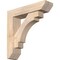 Ekena Millwork Merced Slat Smooth Bracket w/ Offset Brace, Douglas Fir, 5 1/2"W x 22"D x 22"H BKT0604X22X22MRC06SDF - alternate 1